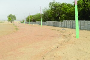 Ground prepared for planting trees and shrubs